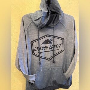 Oregon Coast Blue Hoodie Light weight sweatshirt Women’s XL